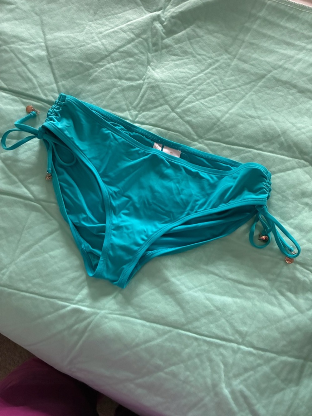Anne Cole Teal Tie-Side Bikini Bottoms